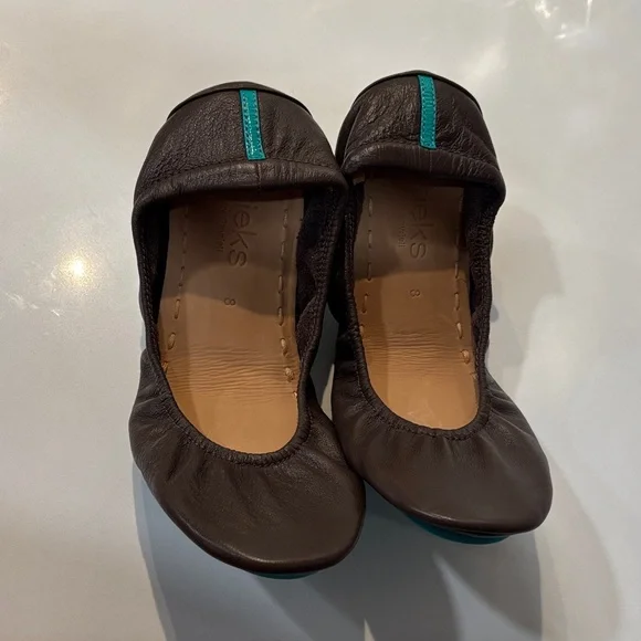 TIEKS By Gavreli BALLET FLATS  NWTChocolate Brown Size 8 - Picture 4 of 11